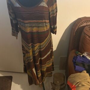 Striped Multicolor Women's Dress